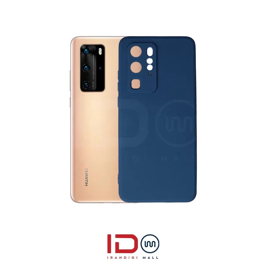 قاب سیلیکونی گوشی هواوی HUAWEI P40 Pro رنگ سرمه ای — تصویر ۲