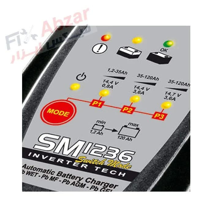 شارژر باتری خودرو دکا مدل SM1236 ساخت ایتالیا — تصویر ۳