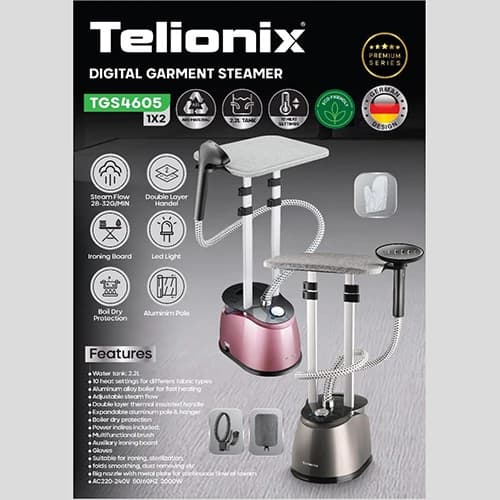 اتو بخار ایستاده دیجیتال تلیونیکس مدل TGS4605