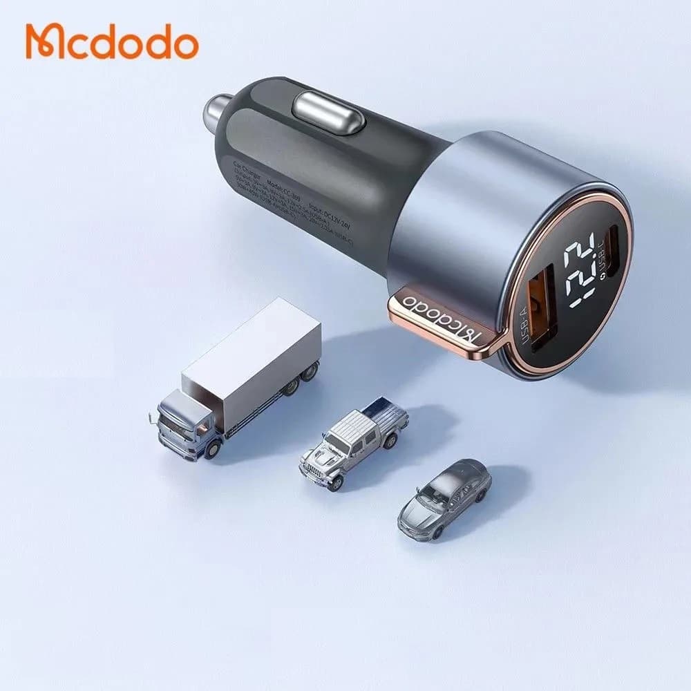 شارژر فندکی 2 پورت 75 وات مک دودو Mcdodo CC-369 — تصویر ۵
