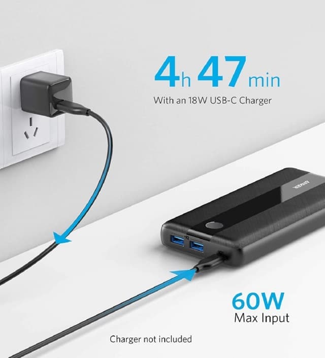 پاوربانک 19200 میلی آمپر انکر Anker PowerCore III 19,200mAh PowerBank A1284 — تصویر ۱۱
