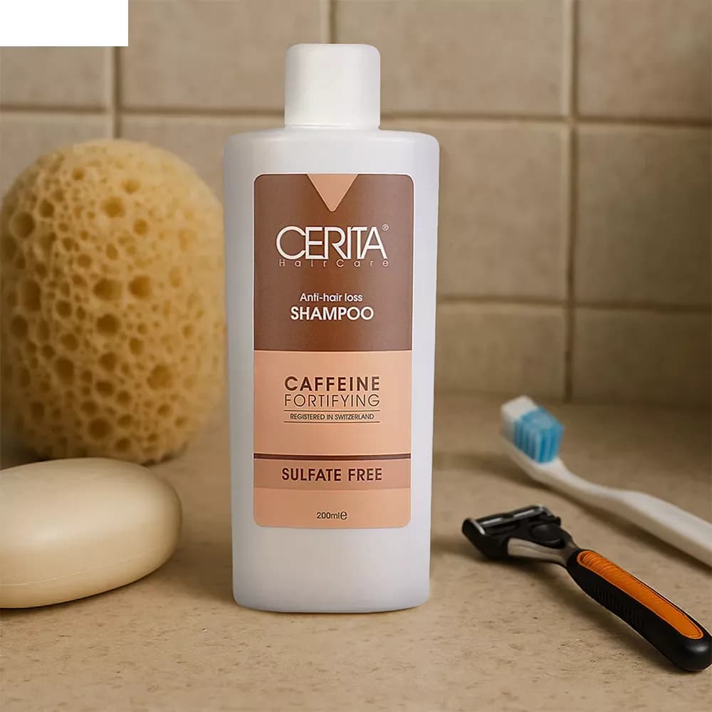 شامپو تقویت کننده و ضد ریزش مو سریتا مدل Caffein حجم 200 میلی لیتر — تصویر ۷