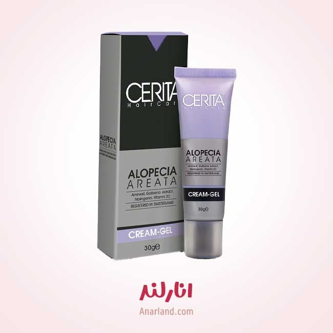 کرم ژل ریزش سکه ای آلوپسی سریتا مدل Alopcia Areata حجم 30 میلی لیتر