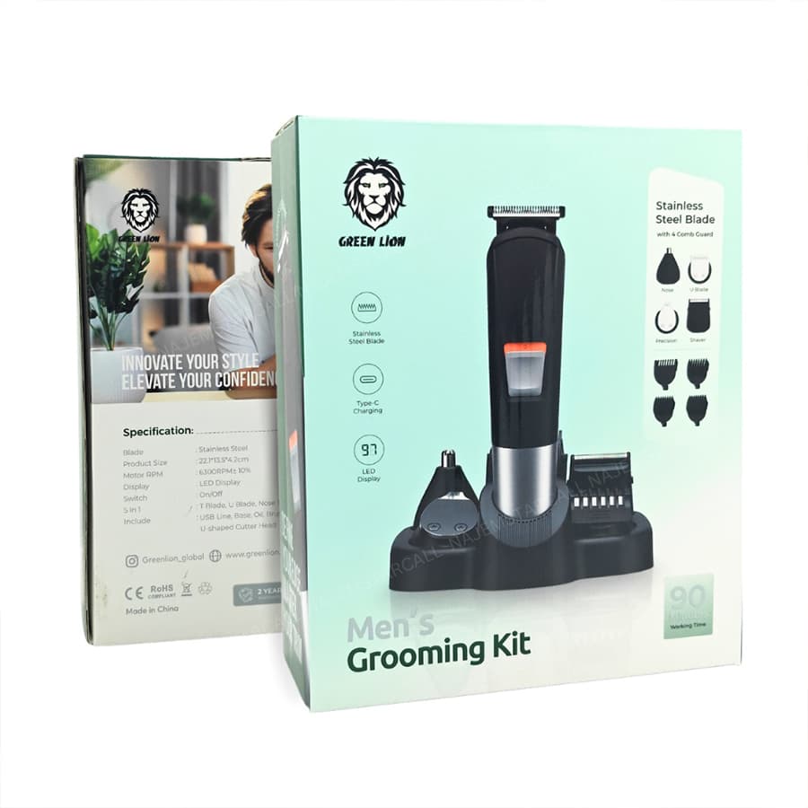 ست اصلاح مردانه چندکاره گرین لاین Green Lion Men’s Grooming Kit 5 in 1 — تصویر ۱۰