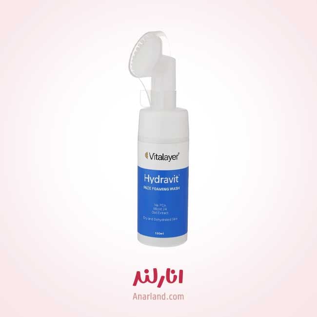 فوم شستشوی صورت ویتالیر مدل Hydravit حجم 150 میلی لیتر