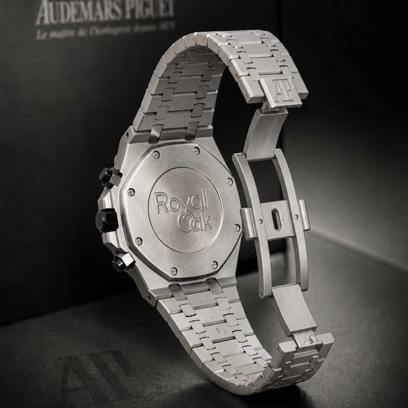 ساعت مردانه اودمار پیگه سه موتوره صفحه مشکی Audemars piguet Royal Oak 4130 — تصویر ۵