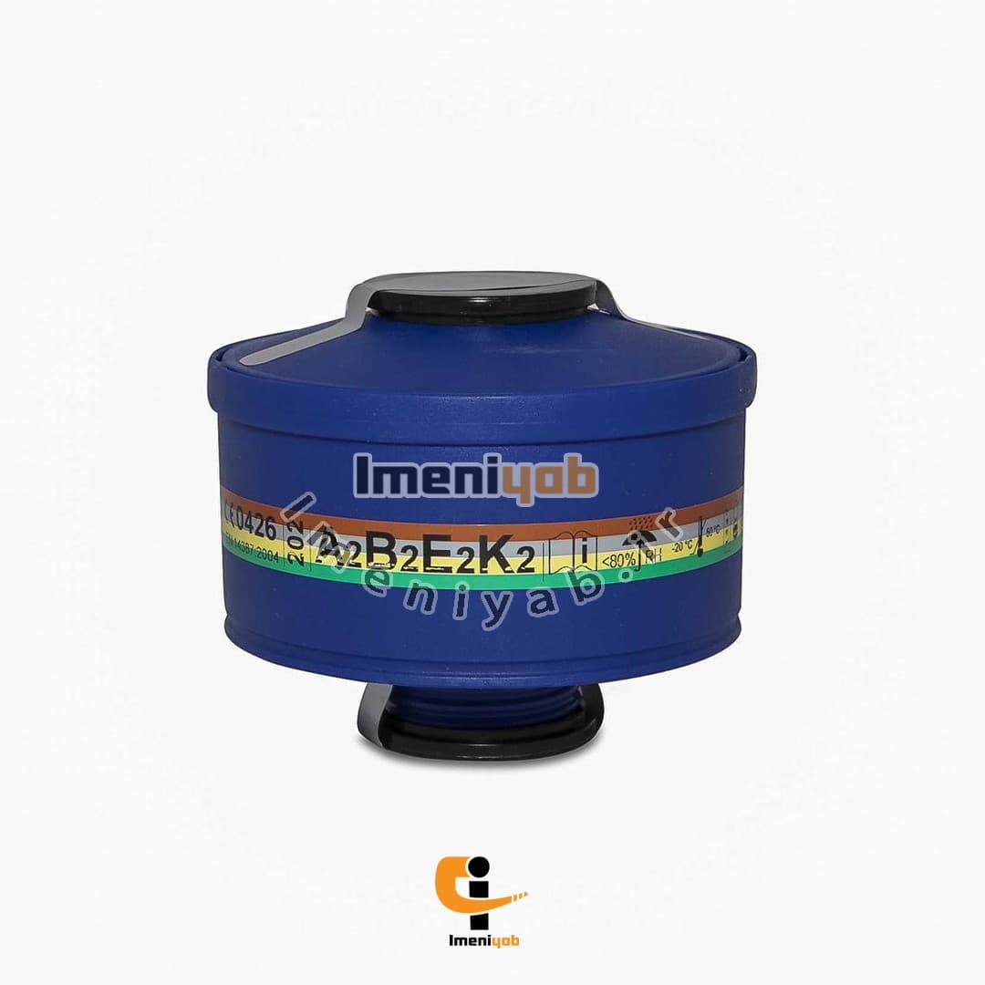 فیلتر ماسک شیمیایی تمام صورت SPASCIANI چهار حالته A2B2E2K2
