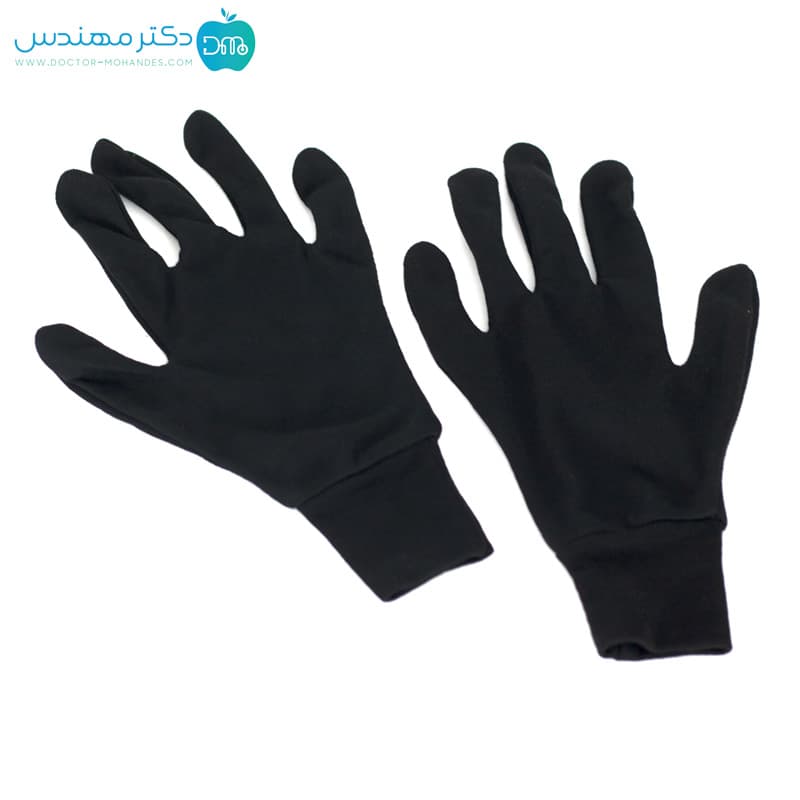 دستکش نخی ضد حساسیت رنگ مشکی