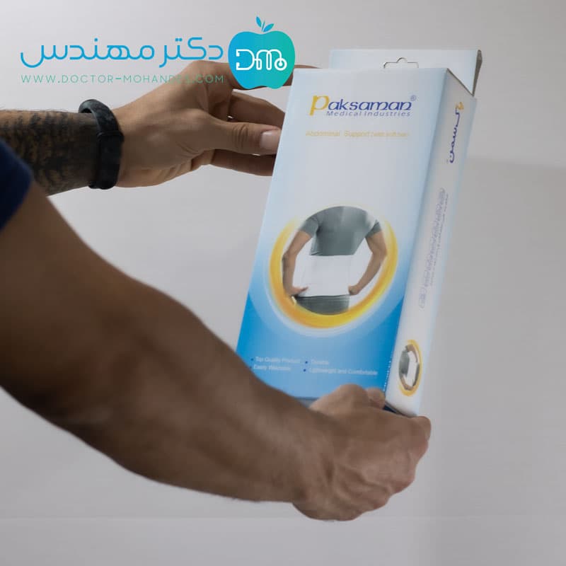 شکم بند طبی تمام کش پل دار (پس از جراحی) پاک سمن کد 015 — تصویر ۸