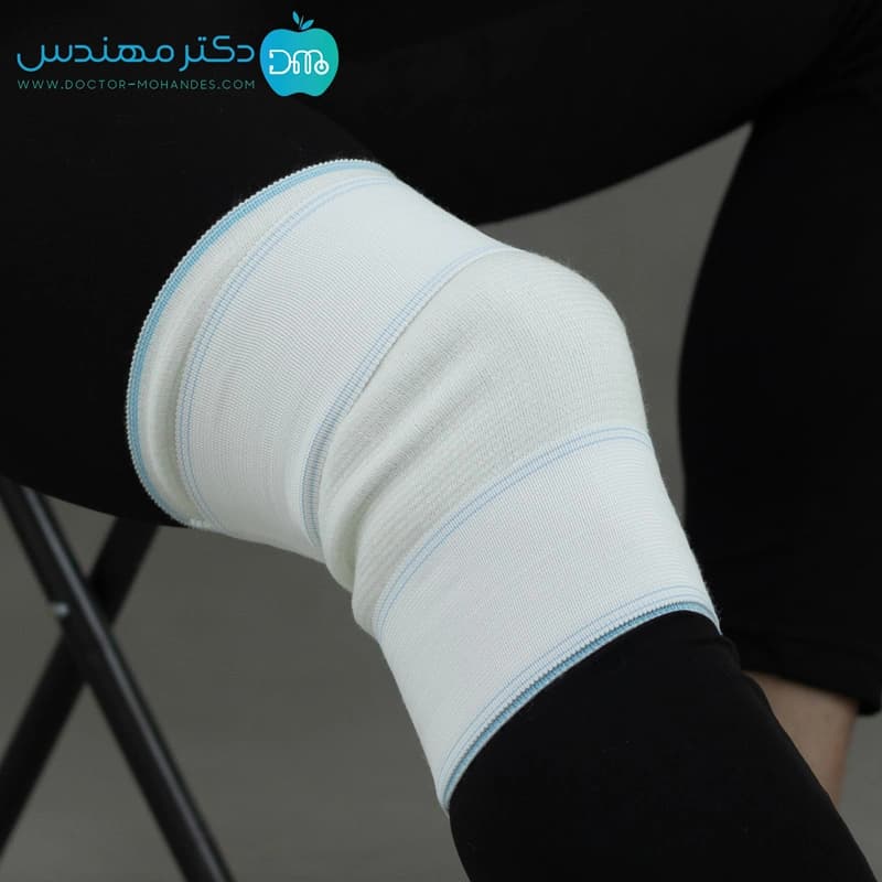 زانوبند طبی دوکاره (با تنظیم فشار) پاک سمن کد043 — تصویر ۶