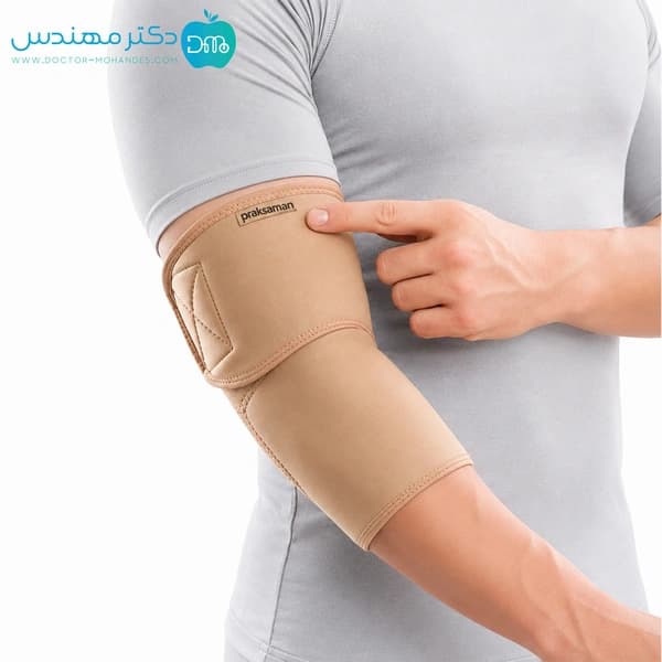 آرنج بند طبی نئوپرنی پد دار پاک سمن کد ۱۲۳