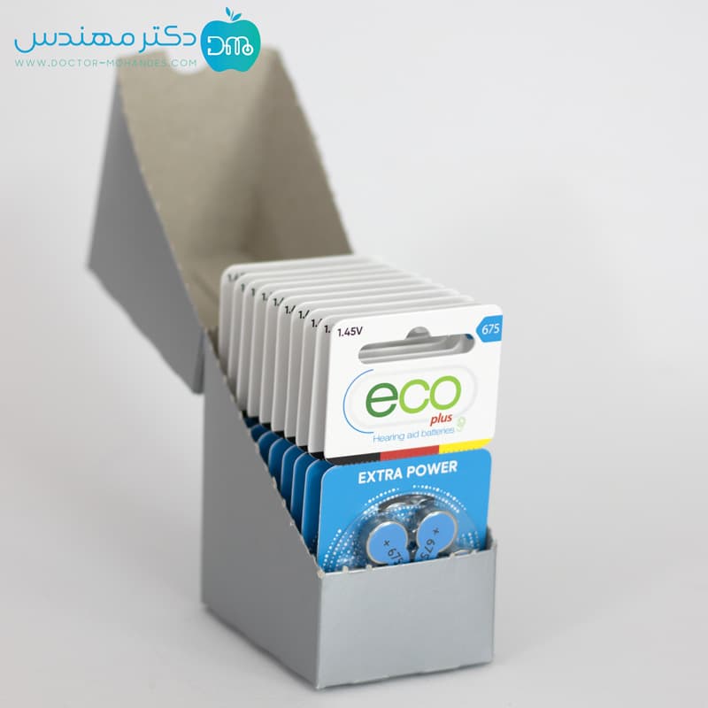 باتری سمعک شماره 675 برند اکوپلاس — تصویر ۳