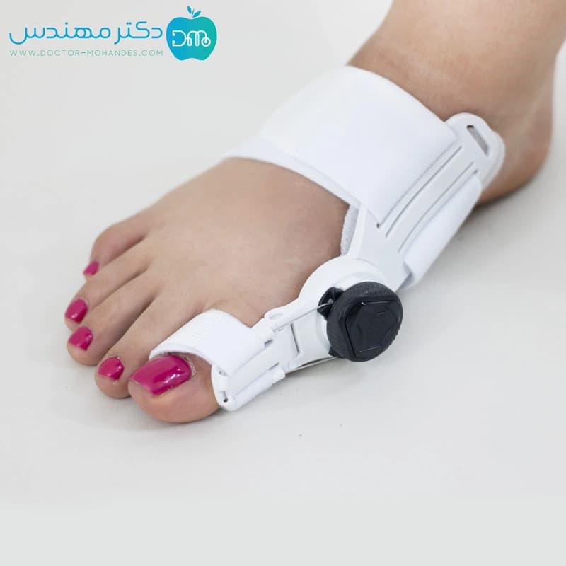 اسپلینت هالوکس والگوس مفصل دار قابل تنظیم پیچی سماطب 6066 — تصویر ۲