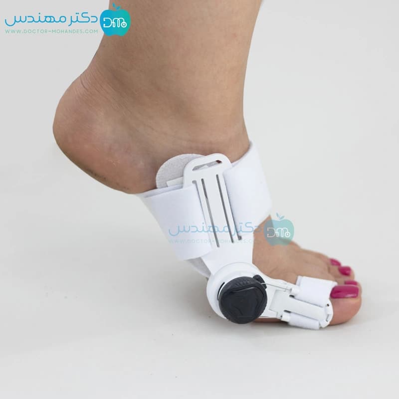 اسپلینت هالوکس والگوس مفصل دار قابل تنظیم پیچی سماطب 6066 — تصویر ۴