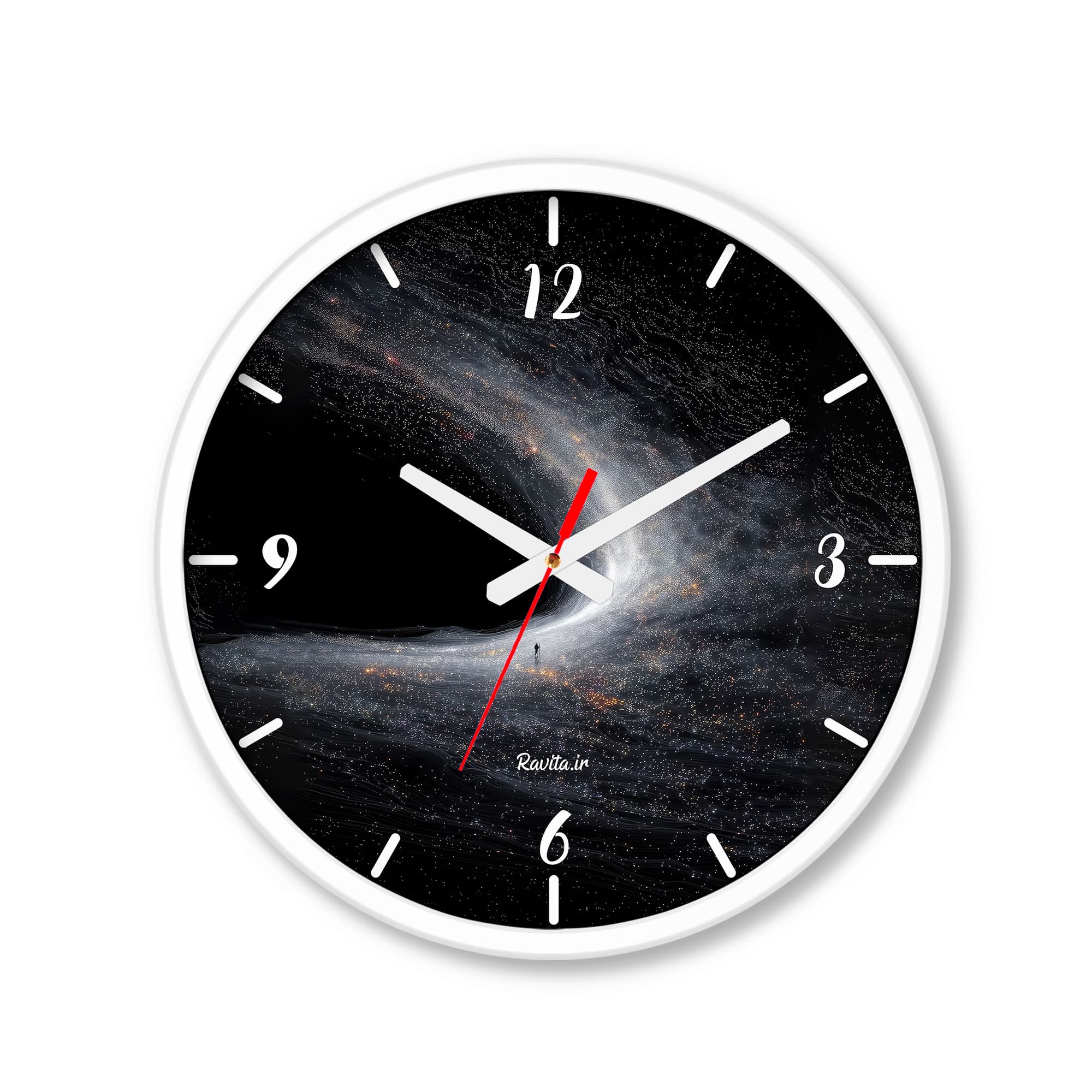 ساعت رومیزی دیواری راویتا طرح کهکشانی – galaxy کد 3767 — تصویر ۶