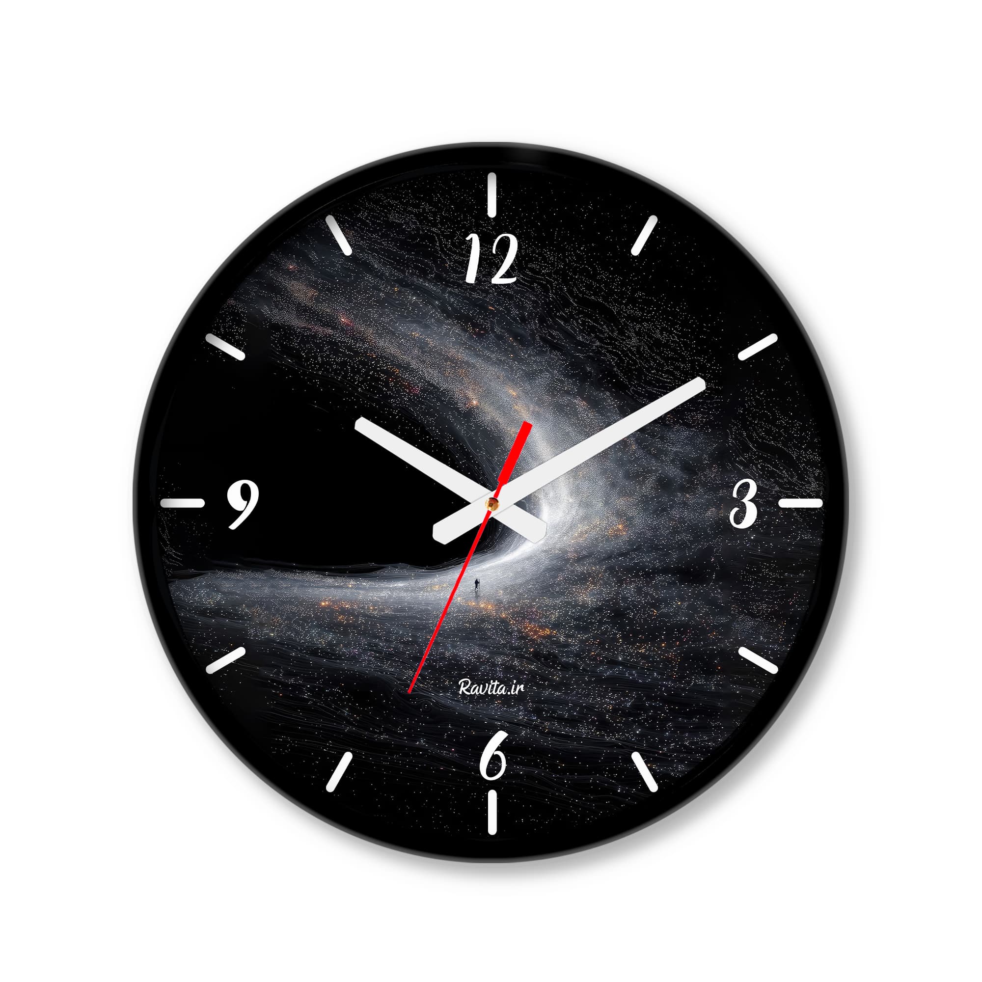 ساعت رومیزی دیواری راویتا طرح کهکشانی – galaxy کد 3767 — تصویر ۵
