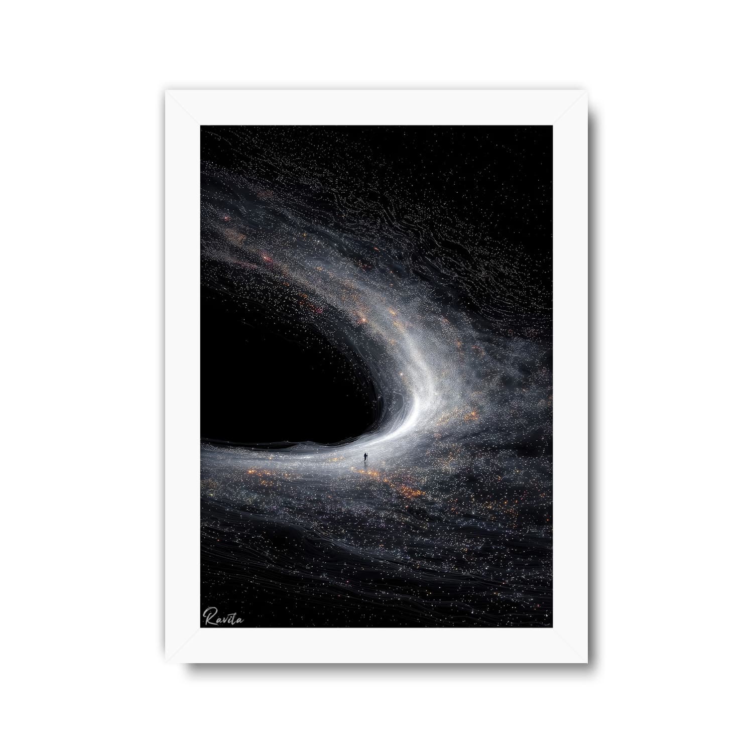 تابلو تکی راویتا طرح کهکشانی – galaxy کد 3767