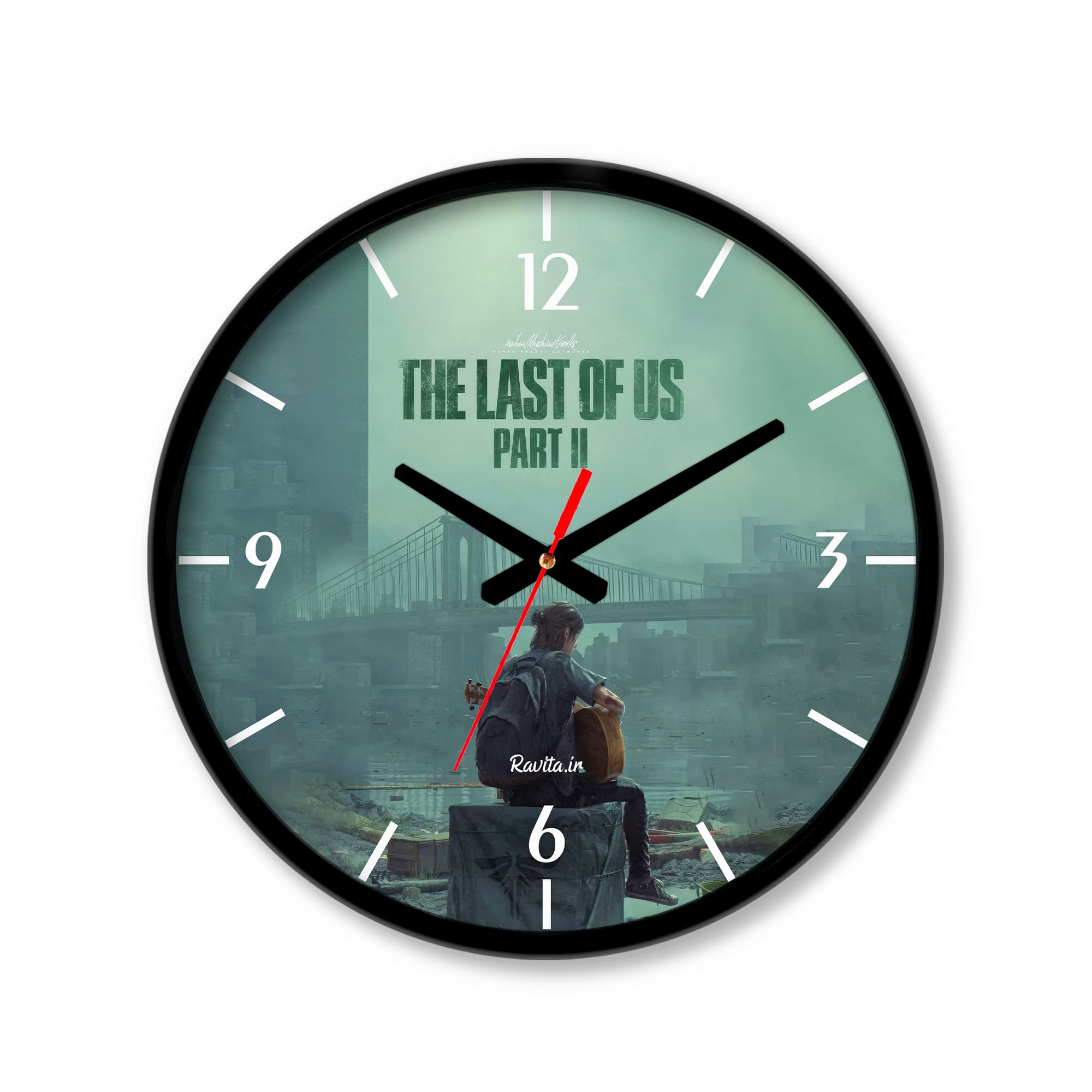 ساعت رومیزی دیواری راویتا طرح آخرین بازمانده – The last of Us کد 3765 — تصویر ۶