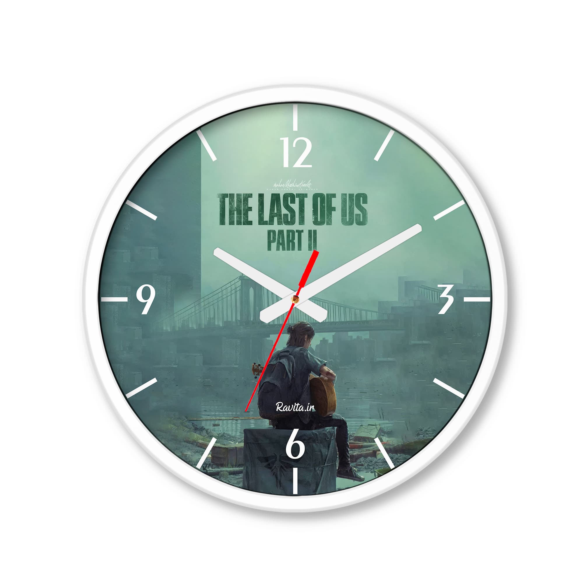 ساعت رومیزی دیواری راویتا طرح آخرین بازمانده – The last of Us کد 3765 — تصویر ۹