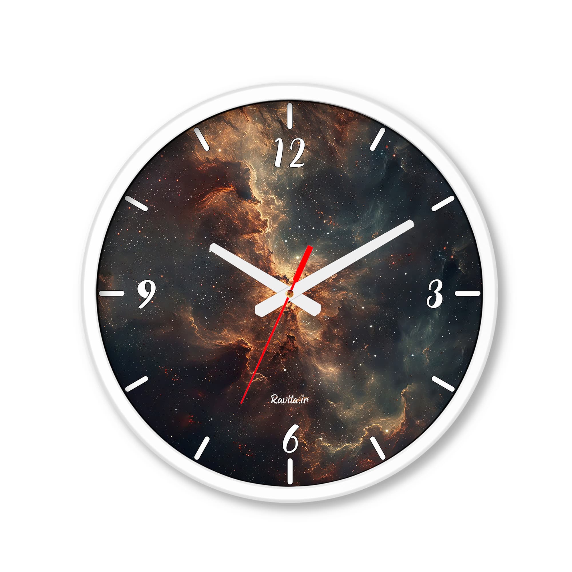 ساعت رومیزی دیواری راویتا طرح کهکشانی – galaxy کد 3762