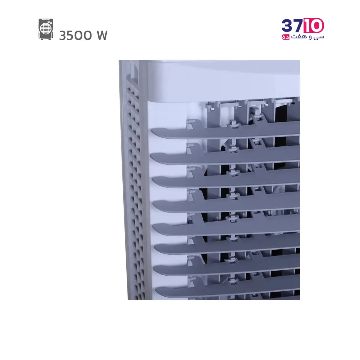 کولر آبی پرتابل ریتون RITTON مدل VENTO-16000 سلولزی ظرفیت 3500 با محفظه یخ همراه با ریموت کنترل — تصویر ۹