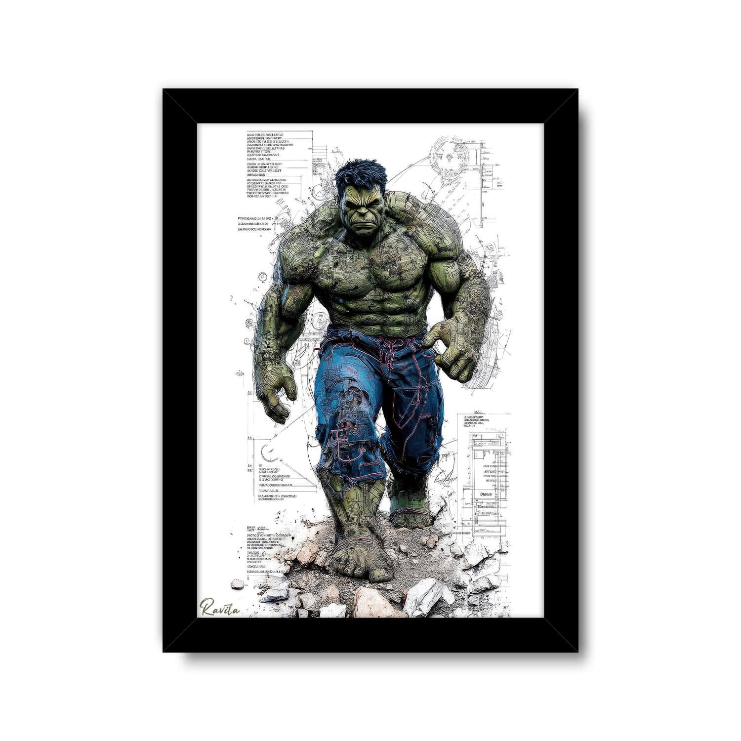 تابلو تکی راویتا طرح مارول – Marvel کد 3755 — تصویر ۲