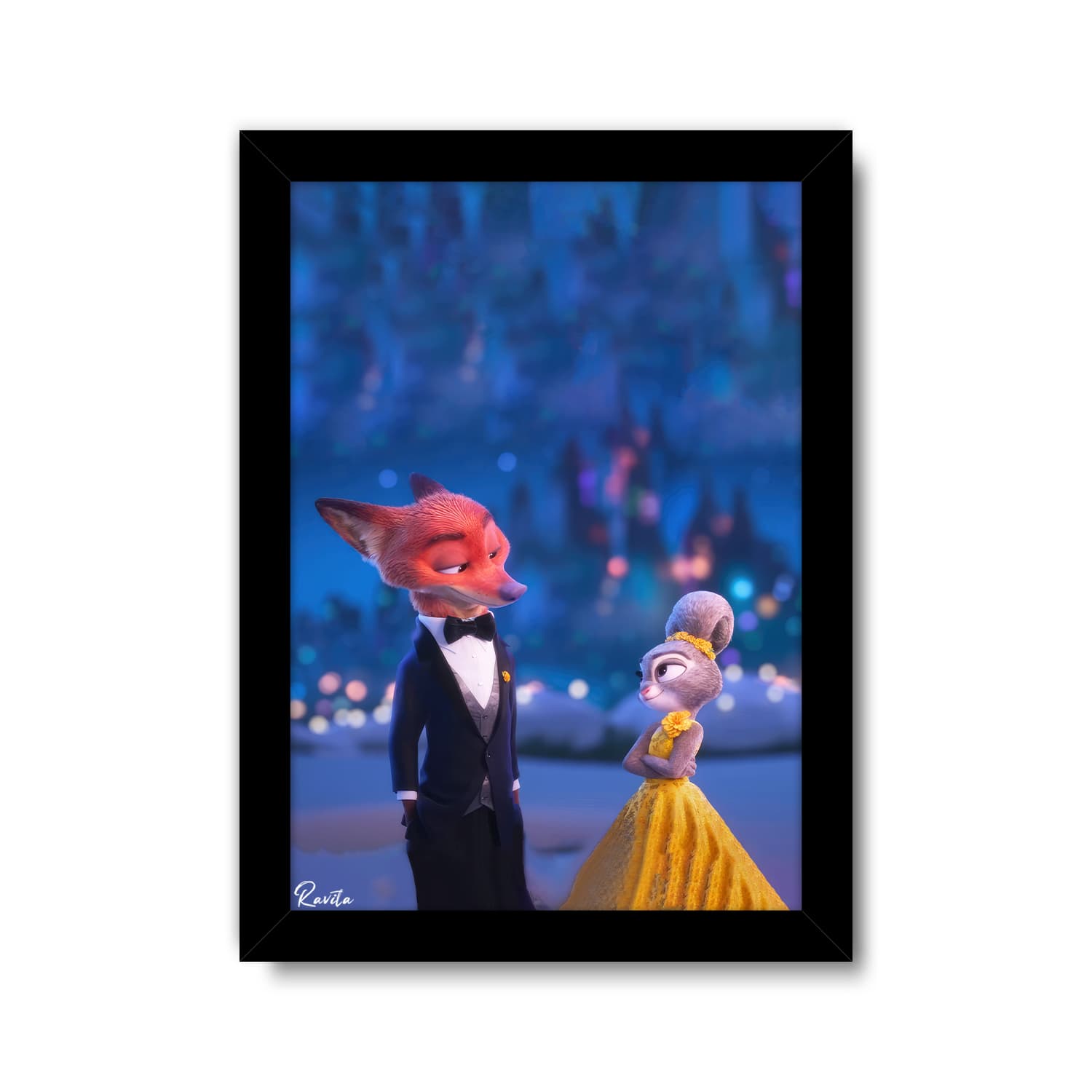 تابلو تکی راویتا طرح زوتوپیا – Zootopia کد 3754