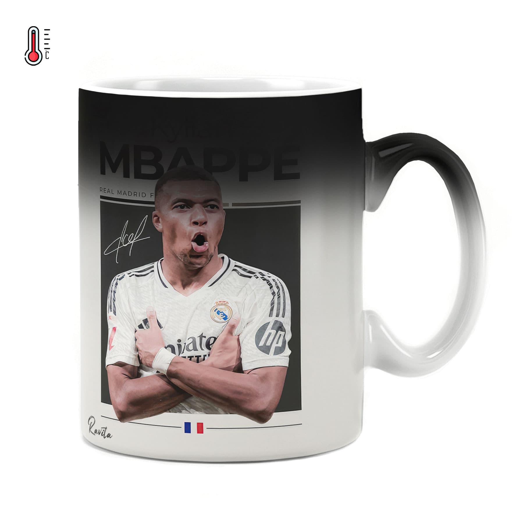 ماگ حرارتی راویتا طرح امباپه – Mbappe کد 3750 — تصویر ۶