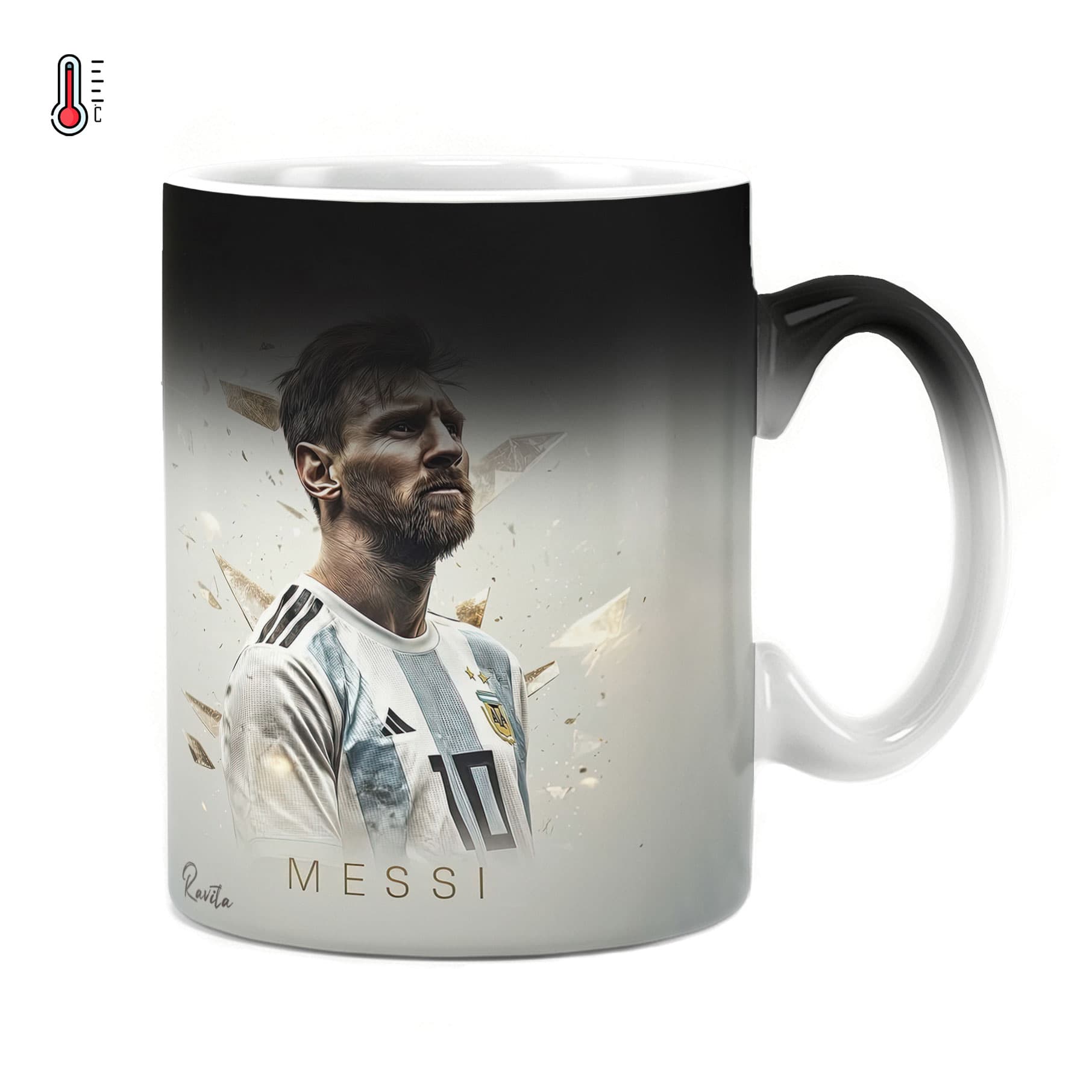 ماگ حرارتی راویتا طرح مسی – Messi کد 3749