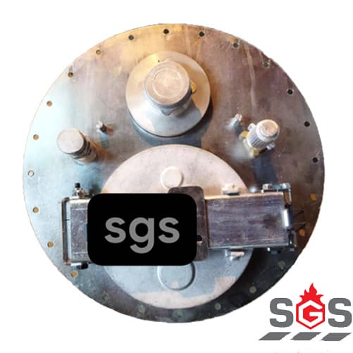 درب مخزن ماشین حمل سوخت با تجهیزات روی درب SGS مدل MAND110