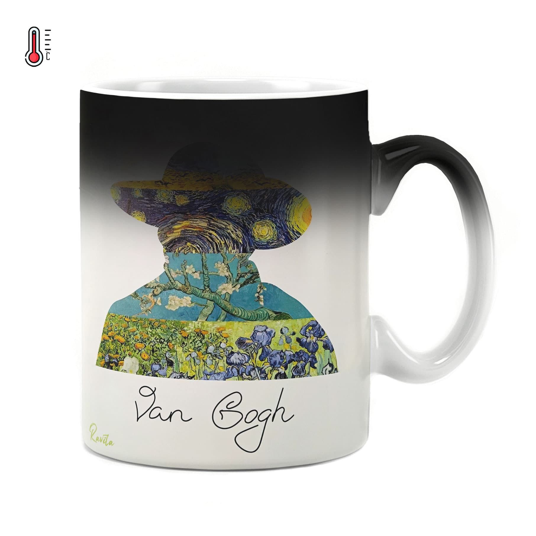 ماگ حرارتی راویتا طرح نقاشی سبک ون گوک – Van Gogh کد 3747
