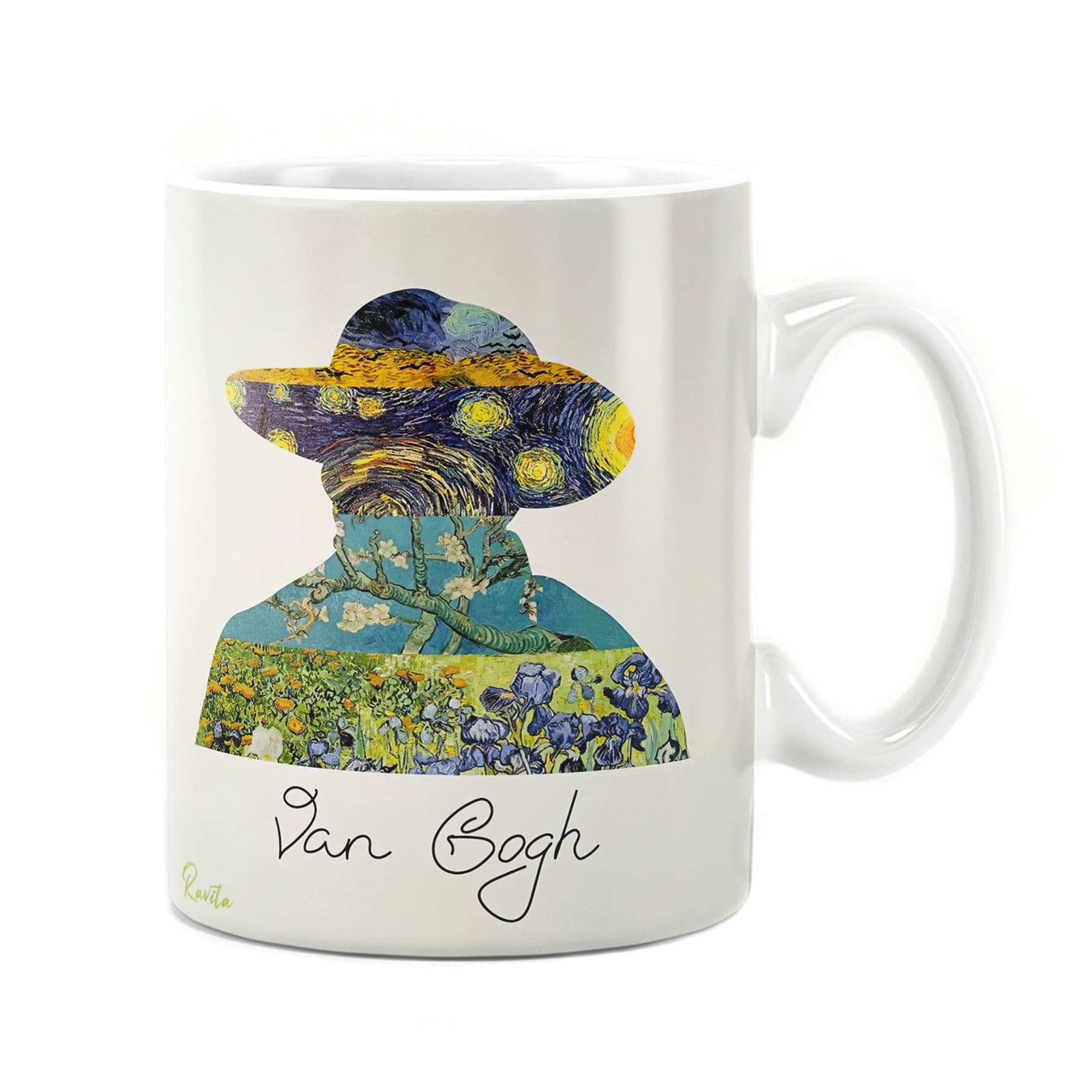 ماگ راویتا طرح نقاشی سبک ون گوک – Van Gogh کد 3747