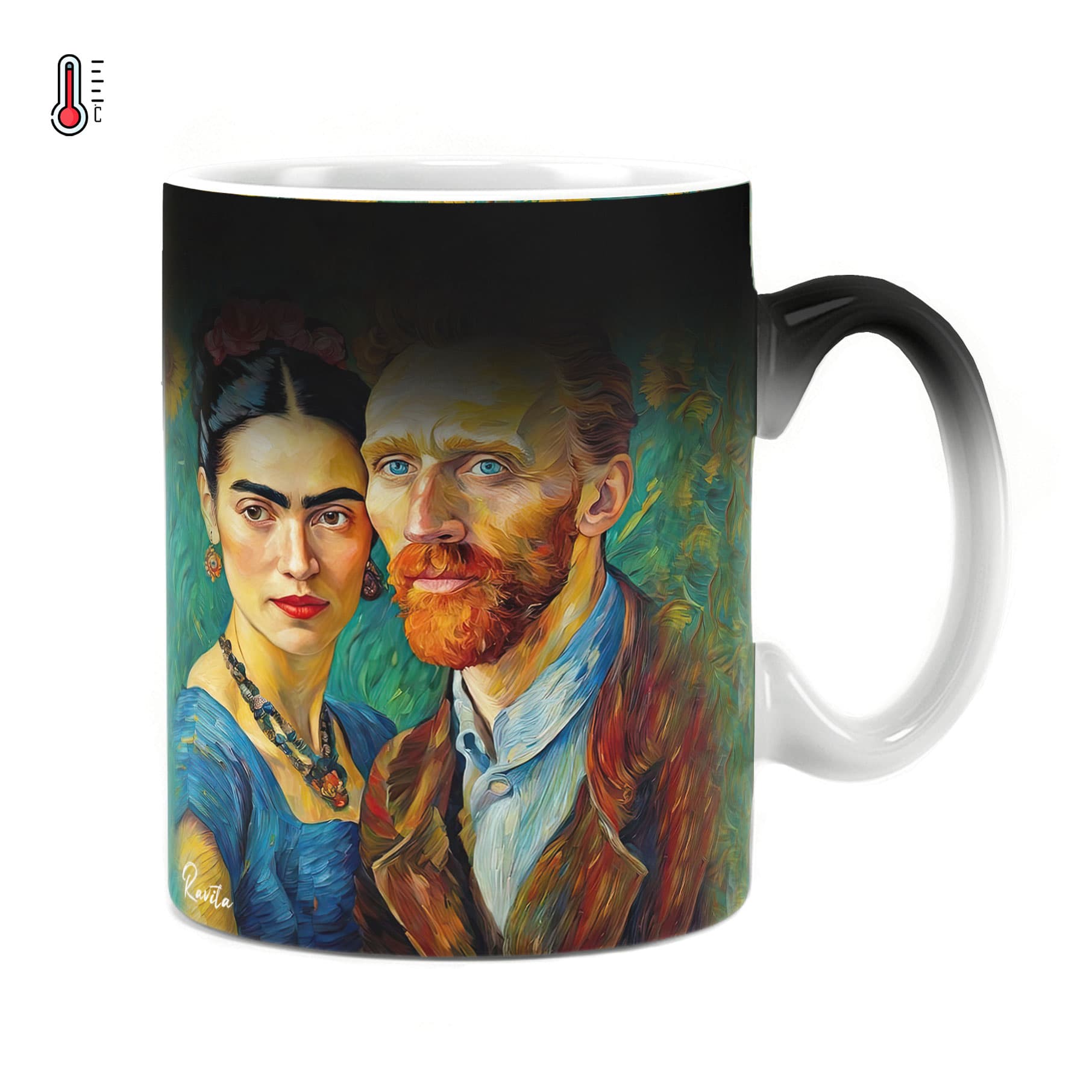 ماگ حرارتی راویتا طرح فریدا کالو – Frida Kahlo کد 3746