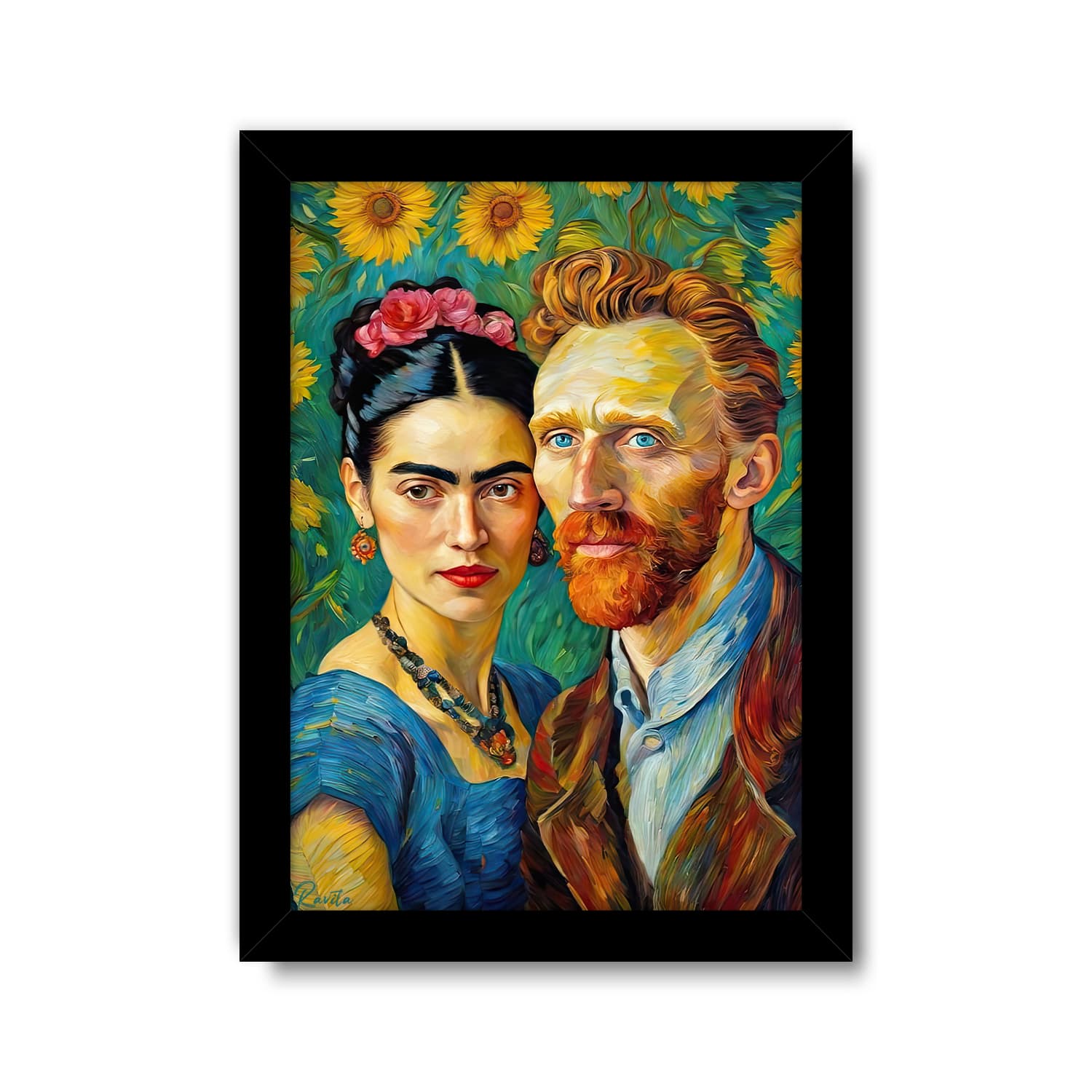 تابلو تکی راویتا طرح فریدا کالو – Frida Kahlo کد 3746 — تصویر ۸