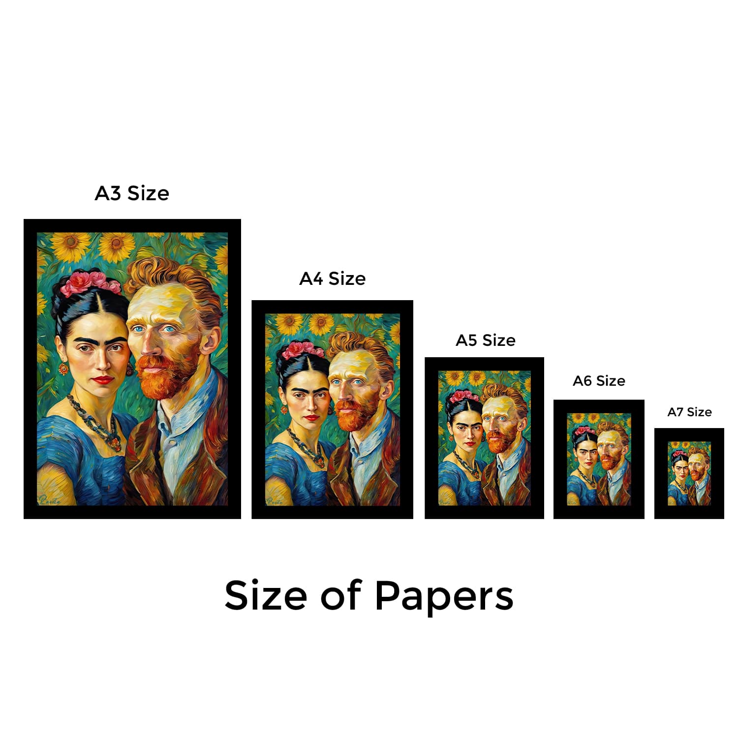 تابلو تکی راویتا طرح فریدا کالو – Frida Kahlo کد 3746 — تصویر ۹