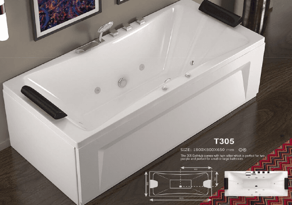 جکوزی Tenser تنسر مدل T305 سایز 180*80*67 — تصویر ۵