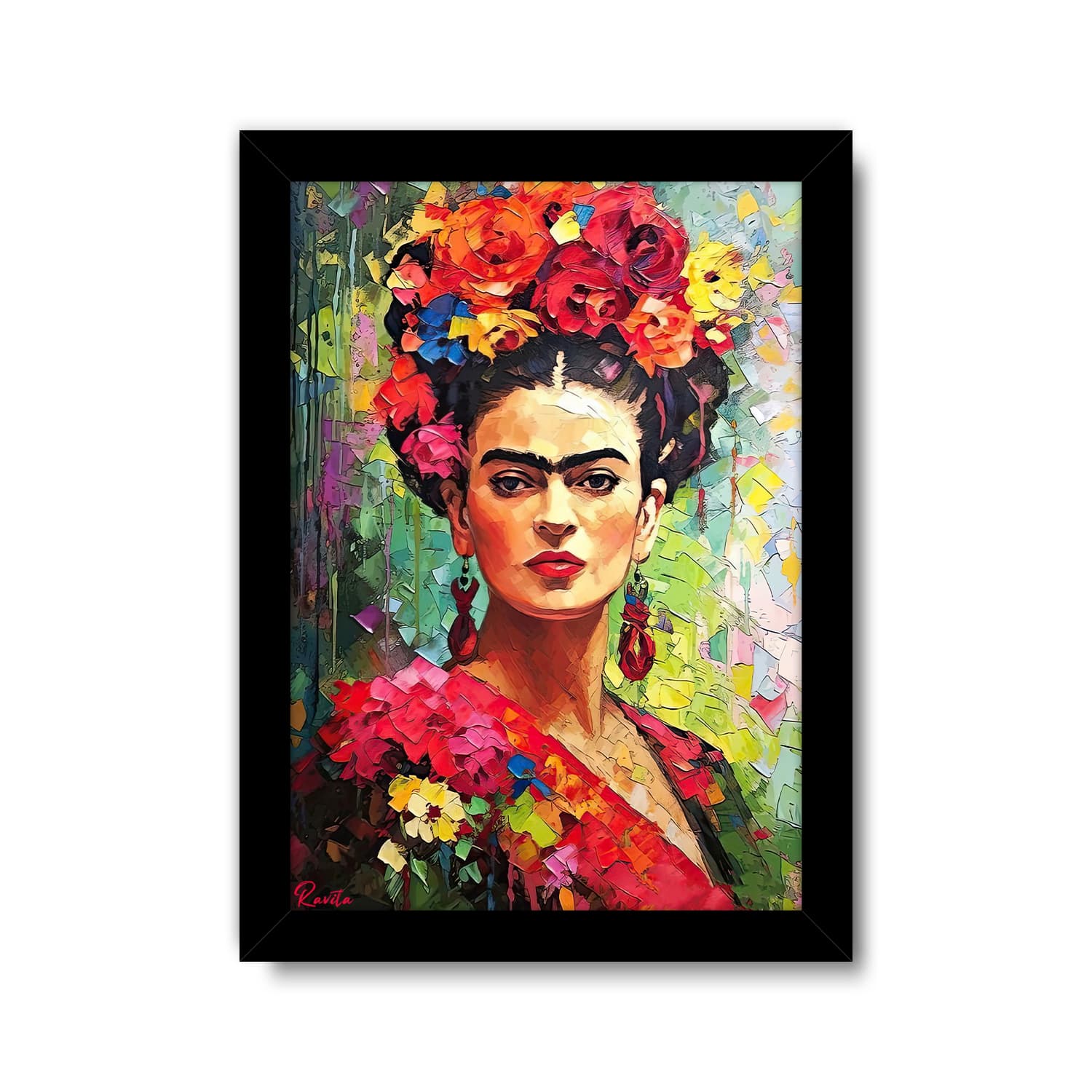 تابلو تکی راویتا طرح فریدا کالو – Frida Kahlo کد 3745 — تصویر ۸