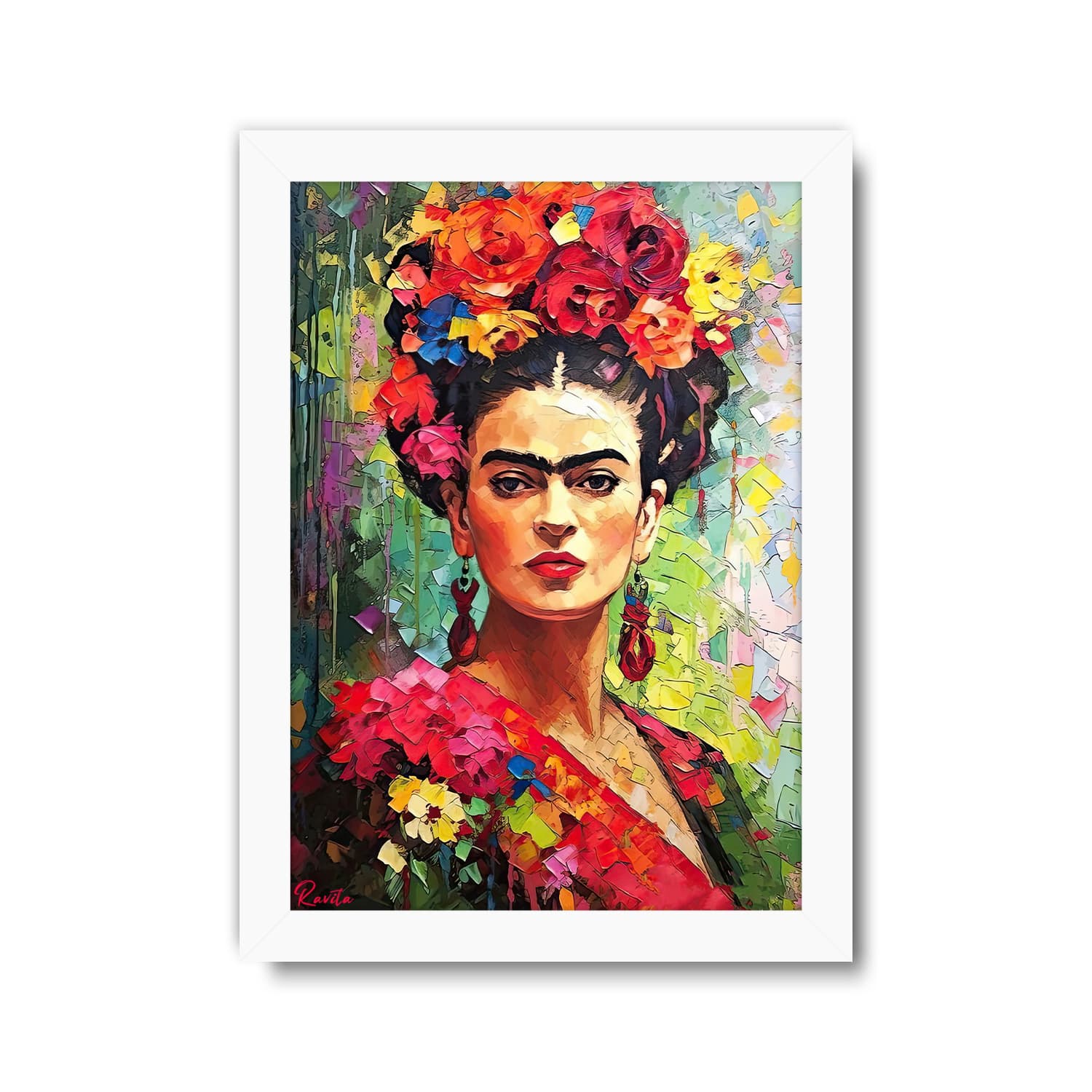تابلو تکی راویتا طرح فریدا کالو – Frida Kahlo کد 3745
