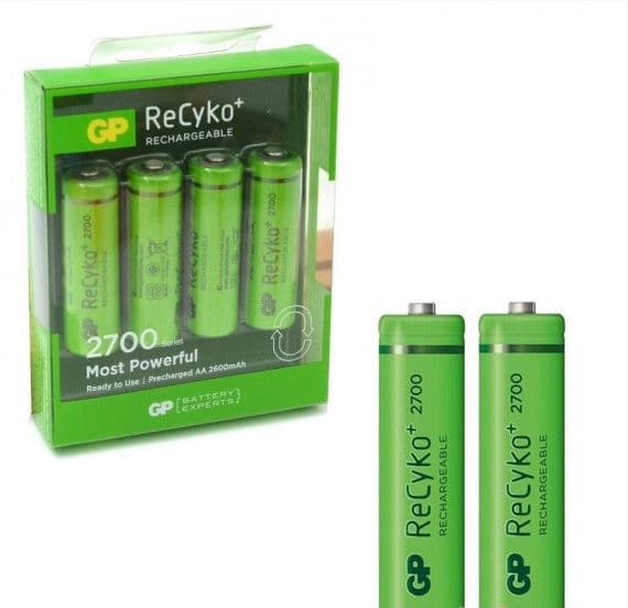 باتری قلمی اورجینال شارژی GP سری Recyko+ 2700mAh — تصویر ۷