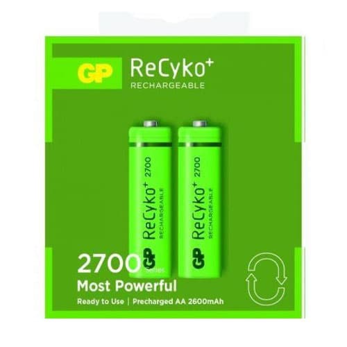 باتری قلمی اورجینال شارژی GP سری Recyko+ 2700mAh — تصویر ۶