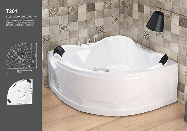 جکوزی Tenser تنسر مدل T201 سایز 150*150*69