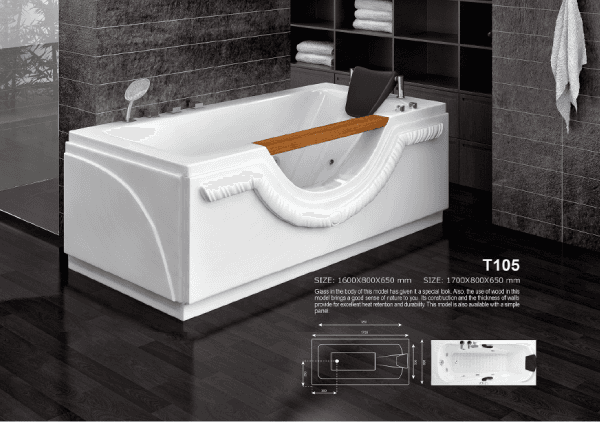 جکوزی Tenser تنسر مدل T105 سایز 170*80*65