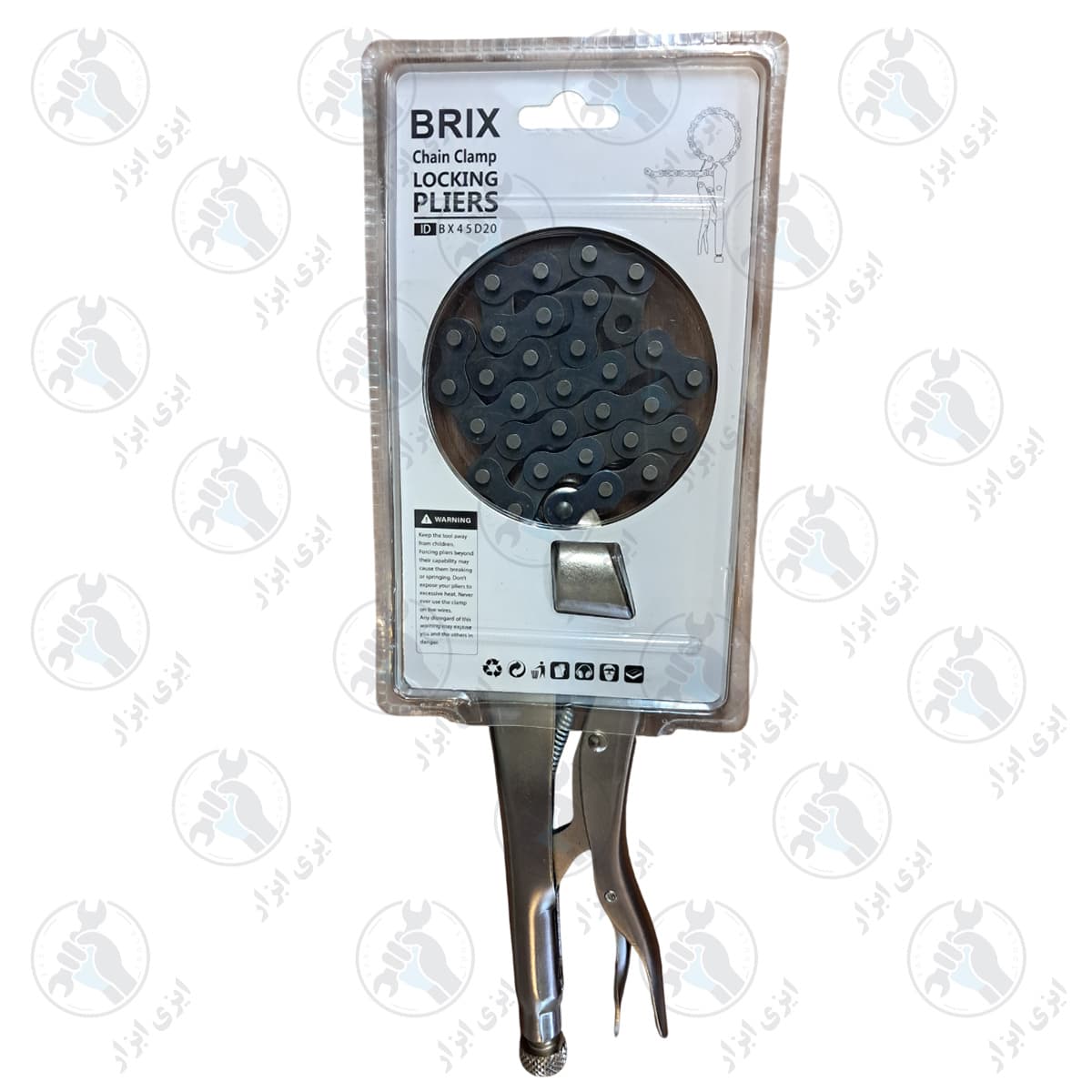انبرقفلی زنجیری 20 اینچی BRIX کد BX45D20 — تصویر ۷