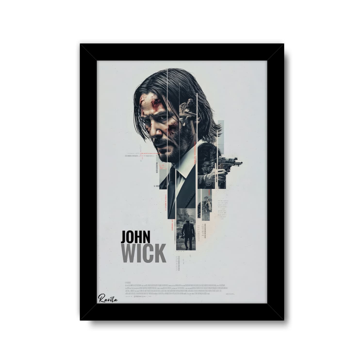 تابلو تکی راویتا طرح جان ویک – John wick کد 3741