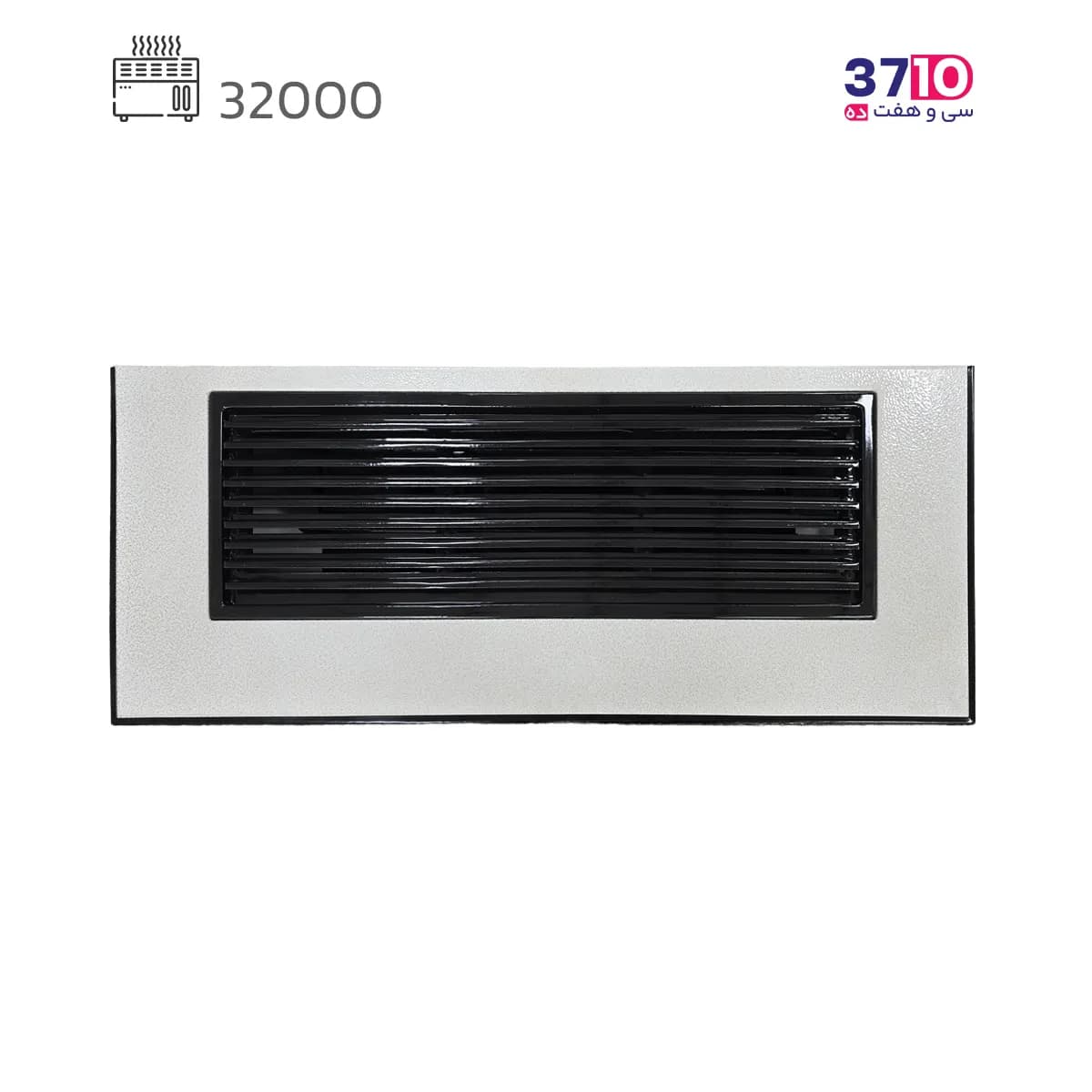 بخاری شومینه ایمن گاز مشهد 32000 طرح چکشی سفید طلایی مدل شارین B کلاسیک — تصویر ۷