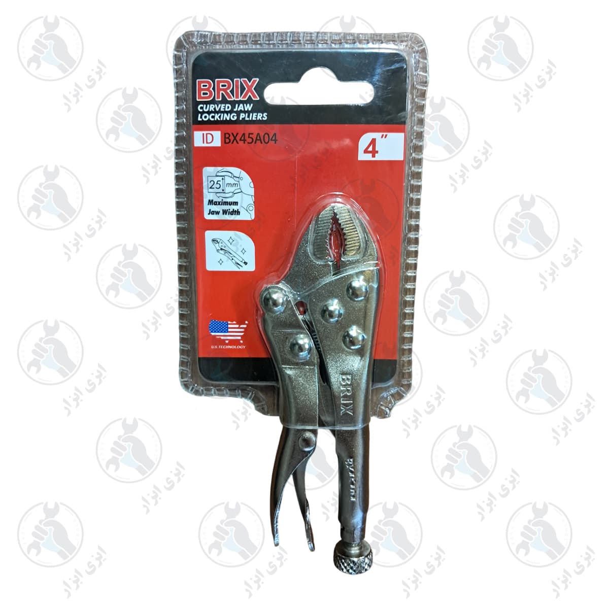 انبر قفلی 4 اینچ BRIX کد BX45A04 — تصویر ۴
