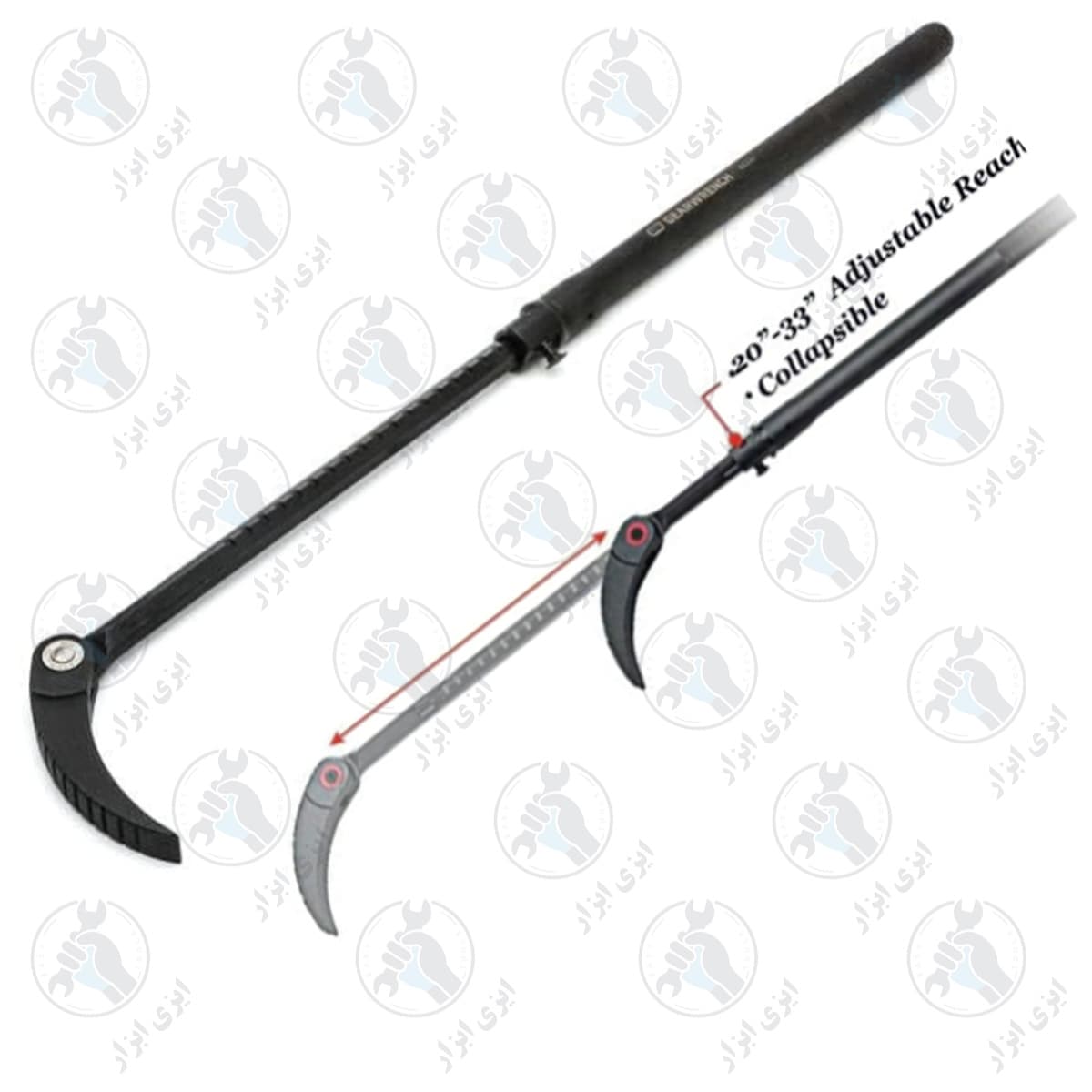 دیلم کشویی سر متحرک قفل شو 20-33 اینچی LK کد H5182
