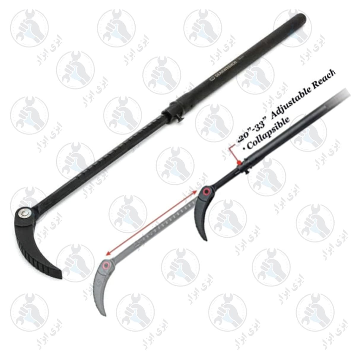 دیلم کشویی سر متحرک قفل شو 29-48 اینچی LK کد H5160