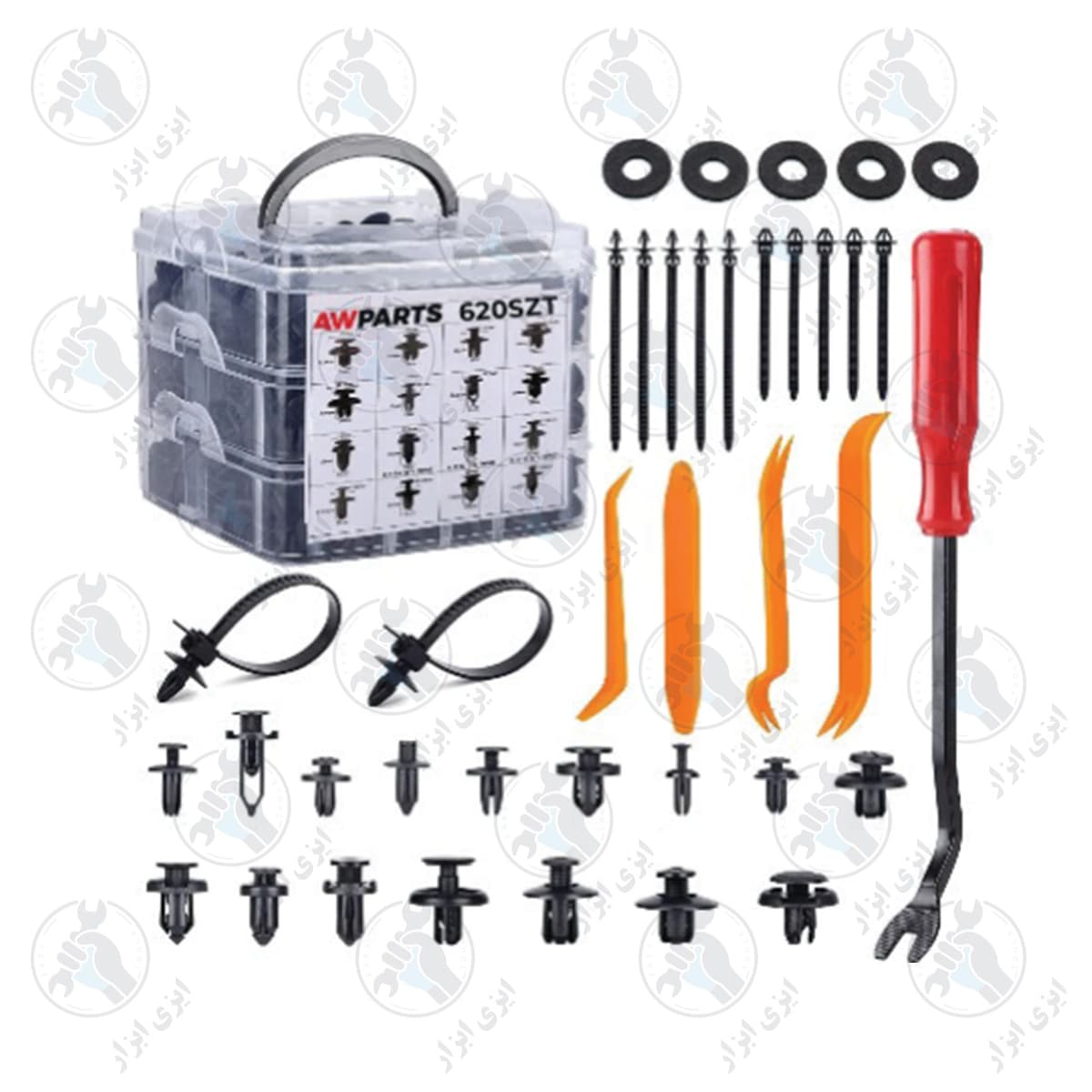 کیت خار رودری پلاستیکی 655 عددی LK کد Z9485