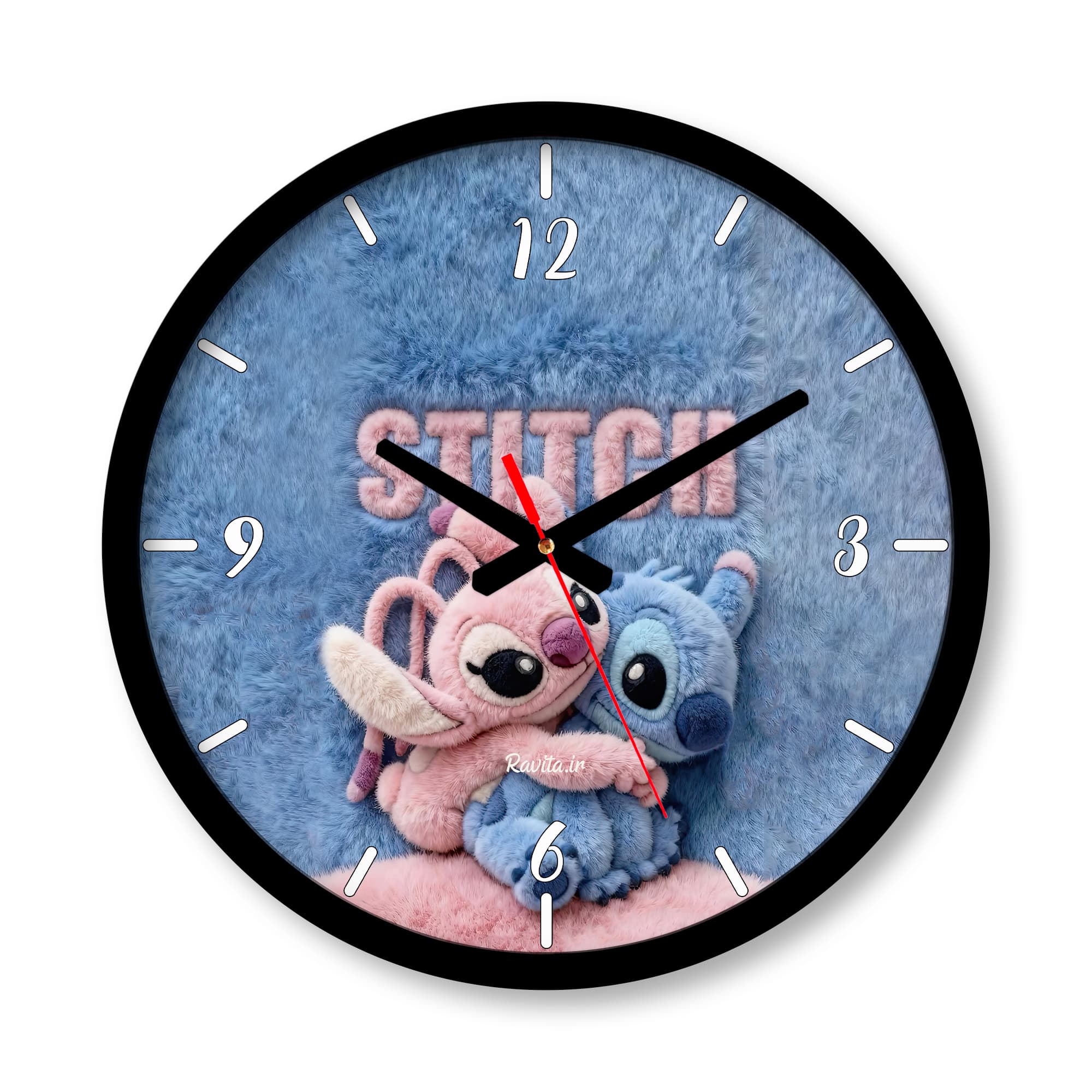 ساعت دیواری بزرگ راویتا طرح استیج – Stitch کد 3730